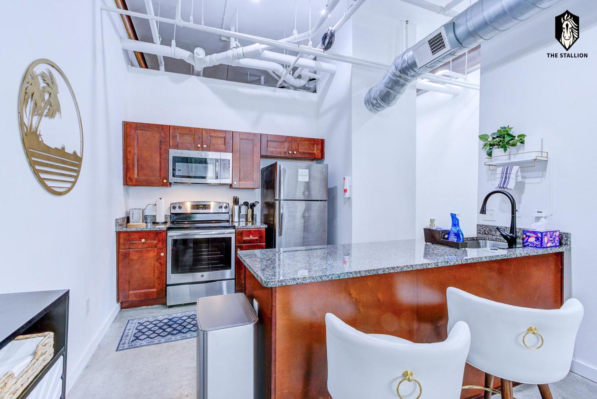 The Stallion #107 - Modern Spacious Loft In Downtown With Free Parking Apartment Memphis